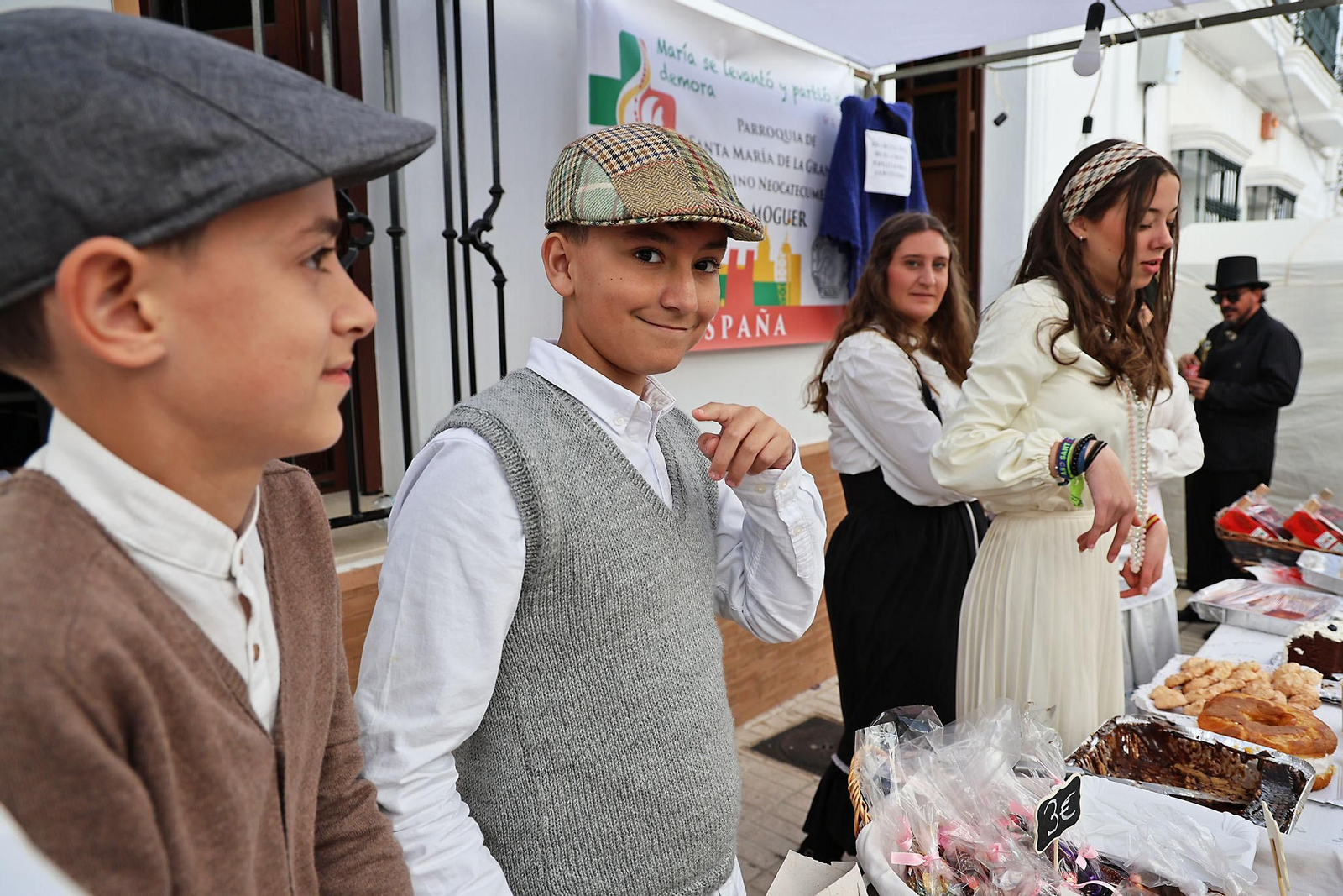 Imágenes del ambiente en la Feria de Época 1900 de Moguer