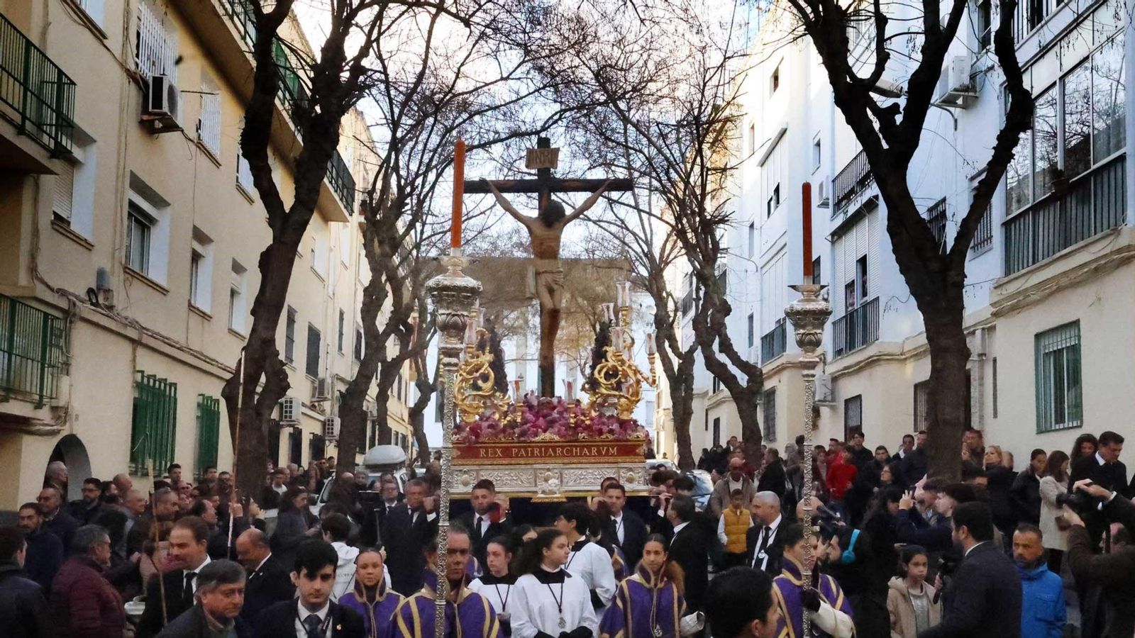 Via Crucis del Santísimo Cristo de la Sangre en el pasado año