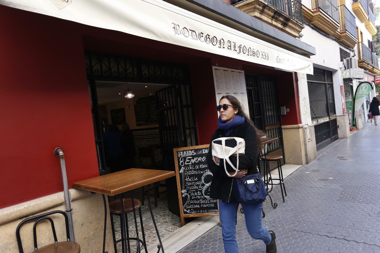 El Bodegón Alfonso XII, el bar del centro de la ciudad donde le robaron el bolso a la víctima.