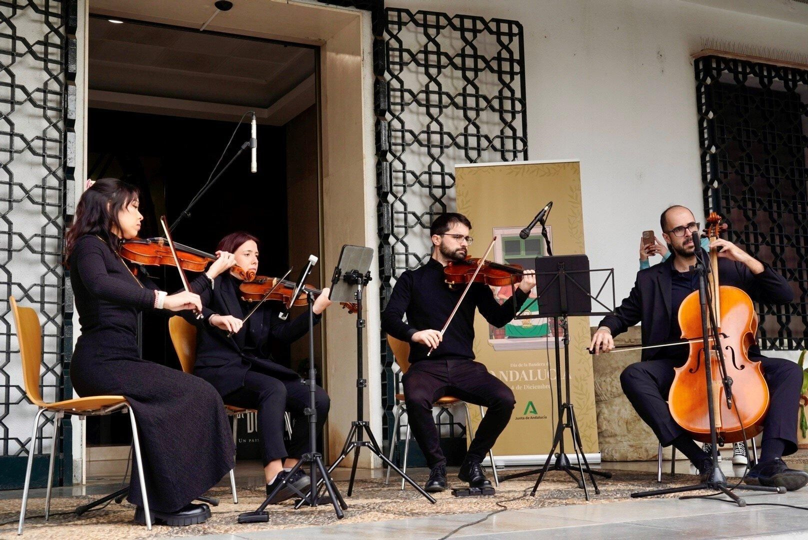Actuación musical en el Museo de Huelva.