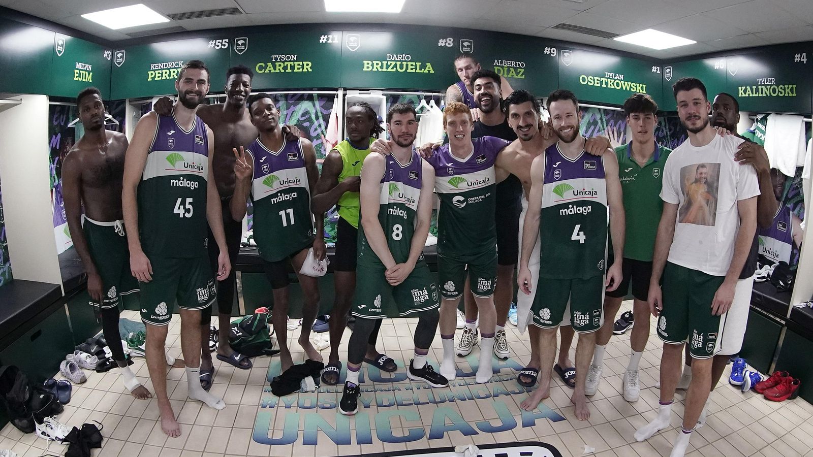 El vestuario del Unicaja