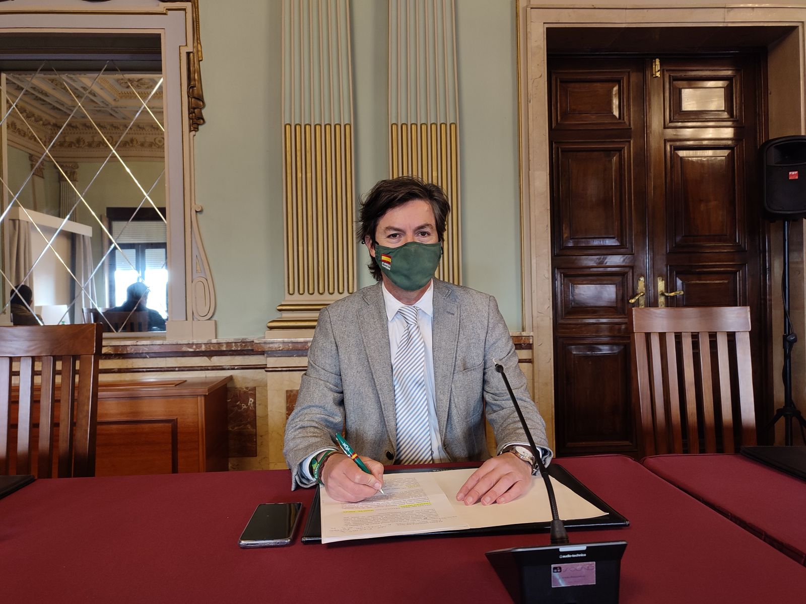 El concejal de Vox en el Ayuntamiento de Huelva, Wencesalo Font.