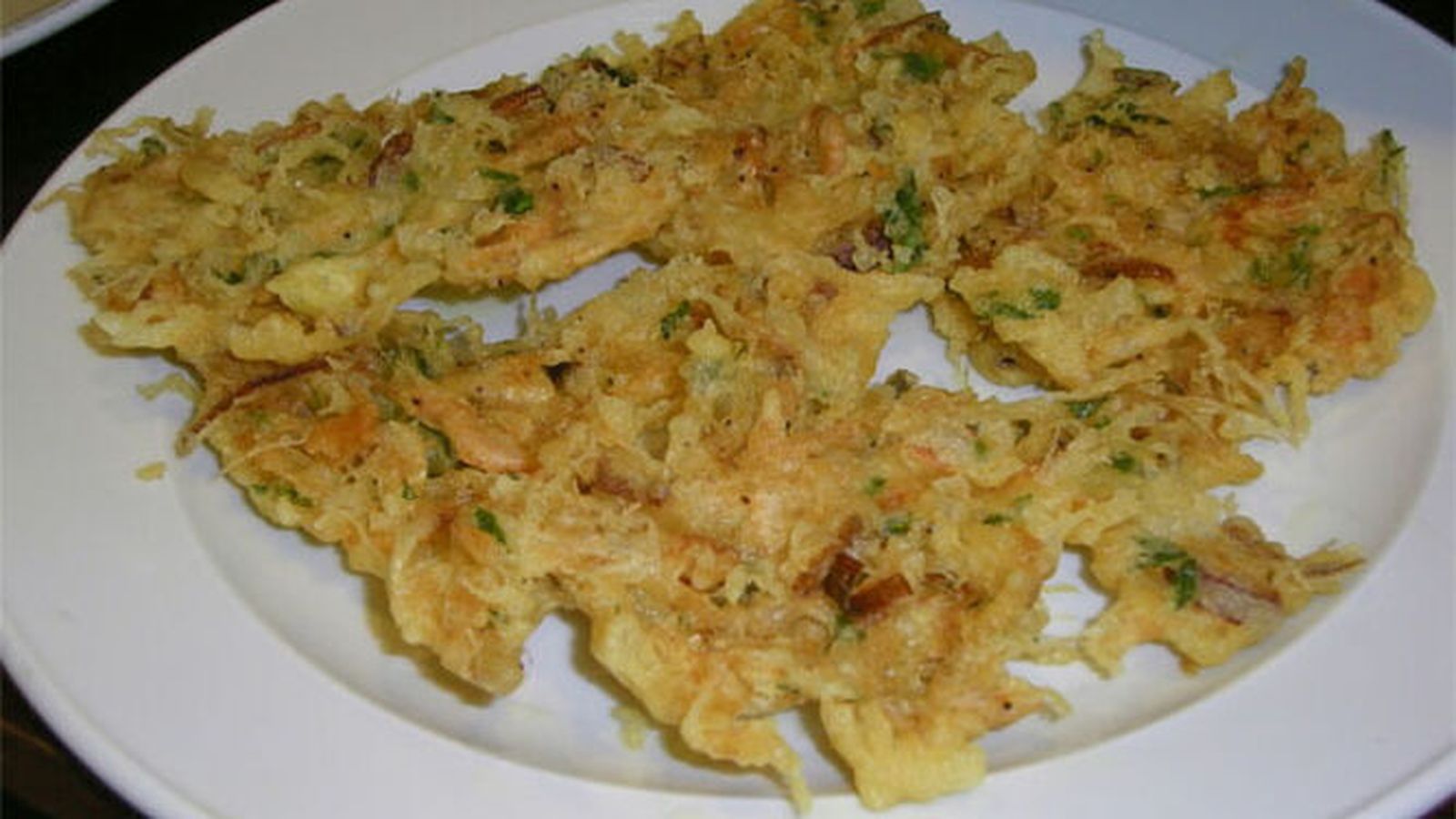 Tortillitas de camarones.