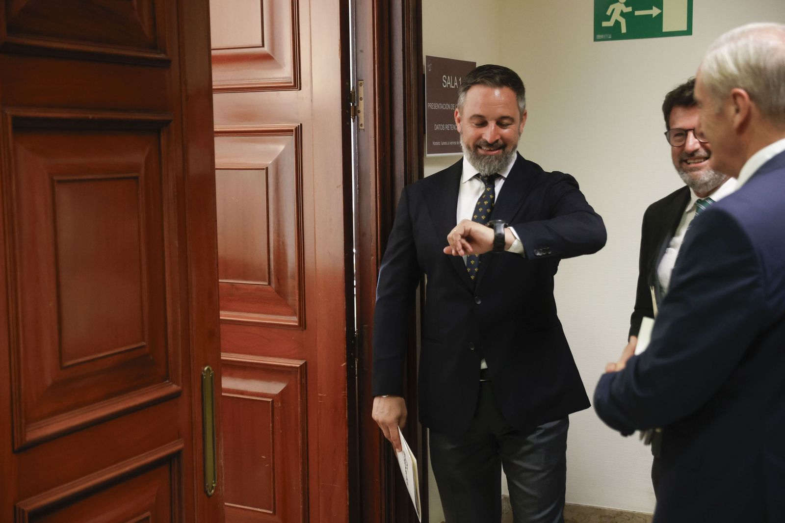 Abascal presenta sus credenciales en el Congreso de los Diputados.