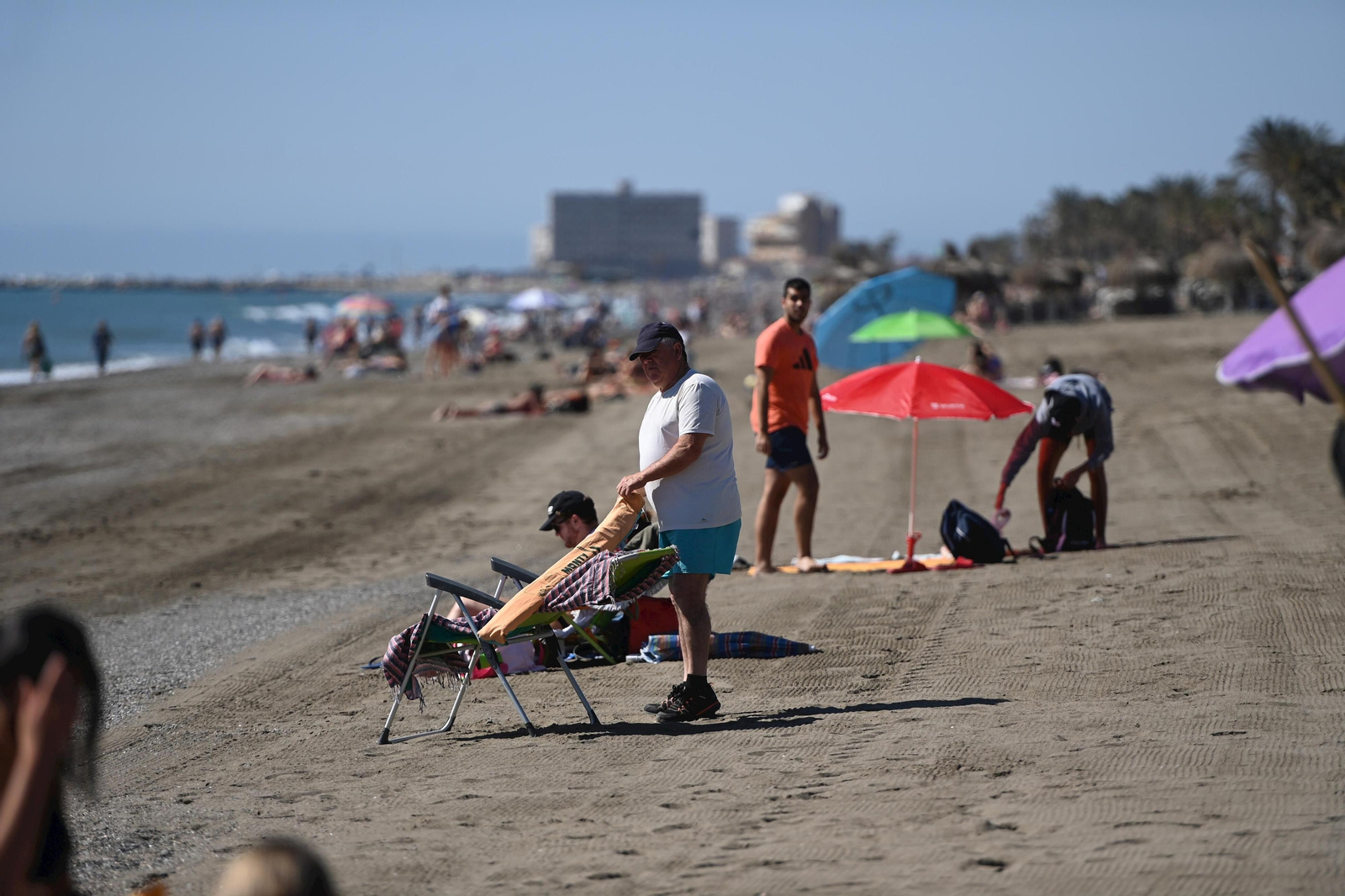Así lucen las playas y chiringuitos de Málaga este sábado (fotos)