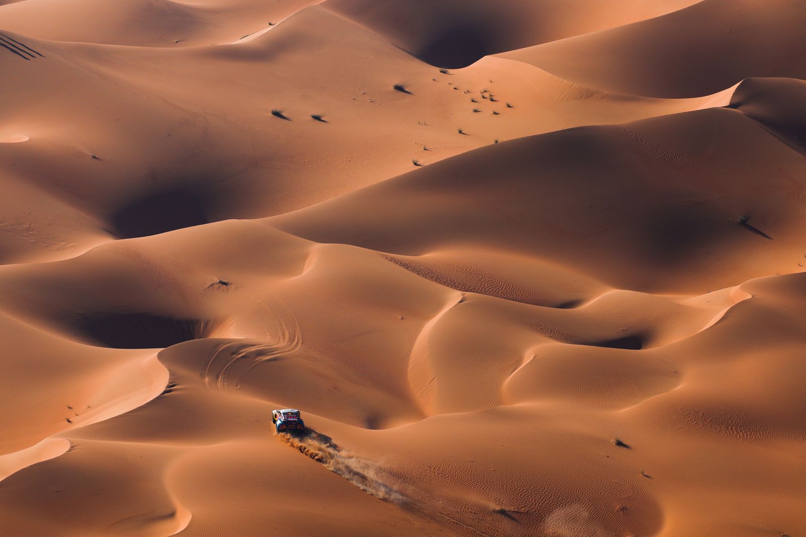 Las mejores fotos del Dakar por las dunas