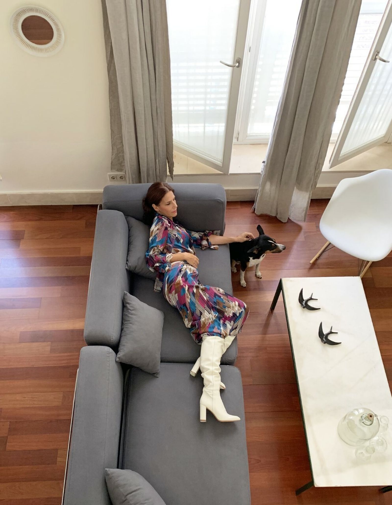 Vestido ‘Patti’ rosa.