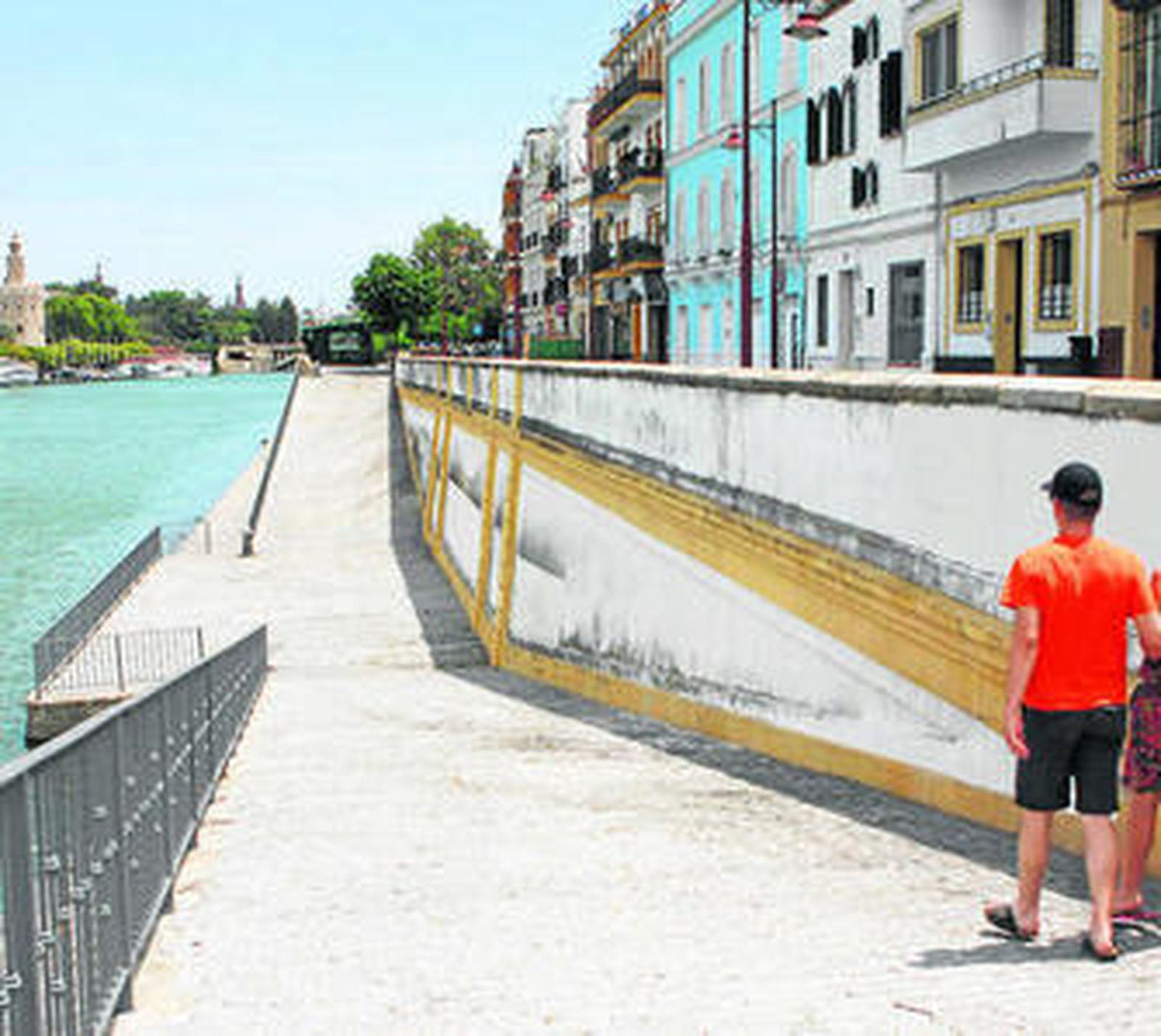 Una imagen del malecón de Triana.