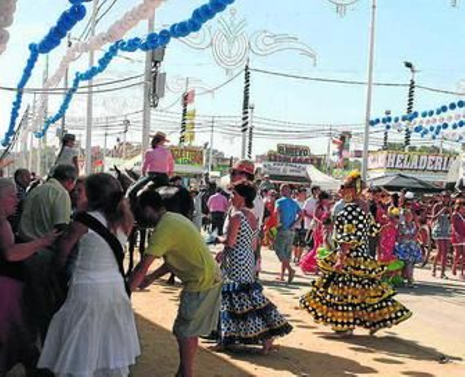 Imagen del recinto ferial durante el Domingo Rociero del año pasado.