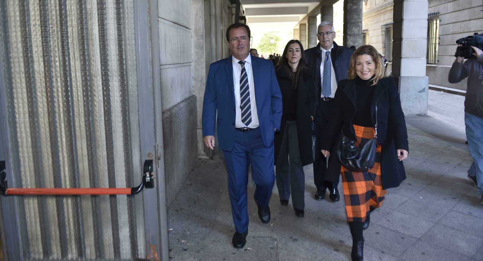 El delegado de Seguridad y  Movilidad, Juan Carlos Cabrera, en los juzgados para declarar en la causa de la mafia del taxi.