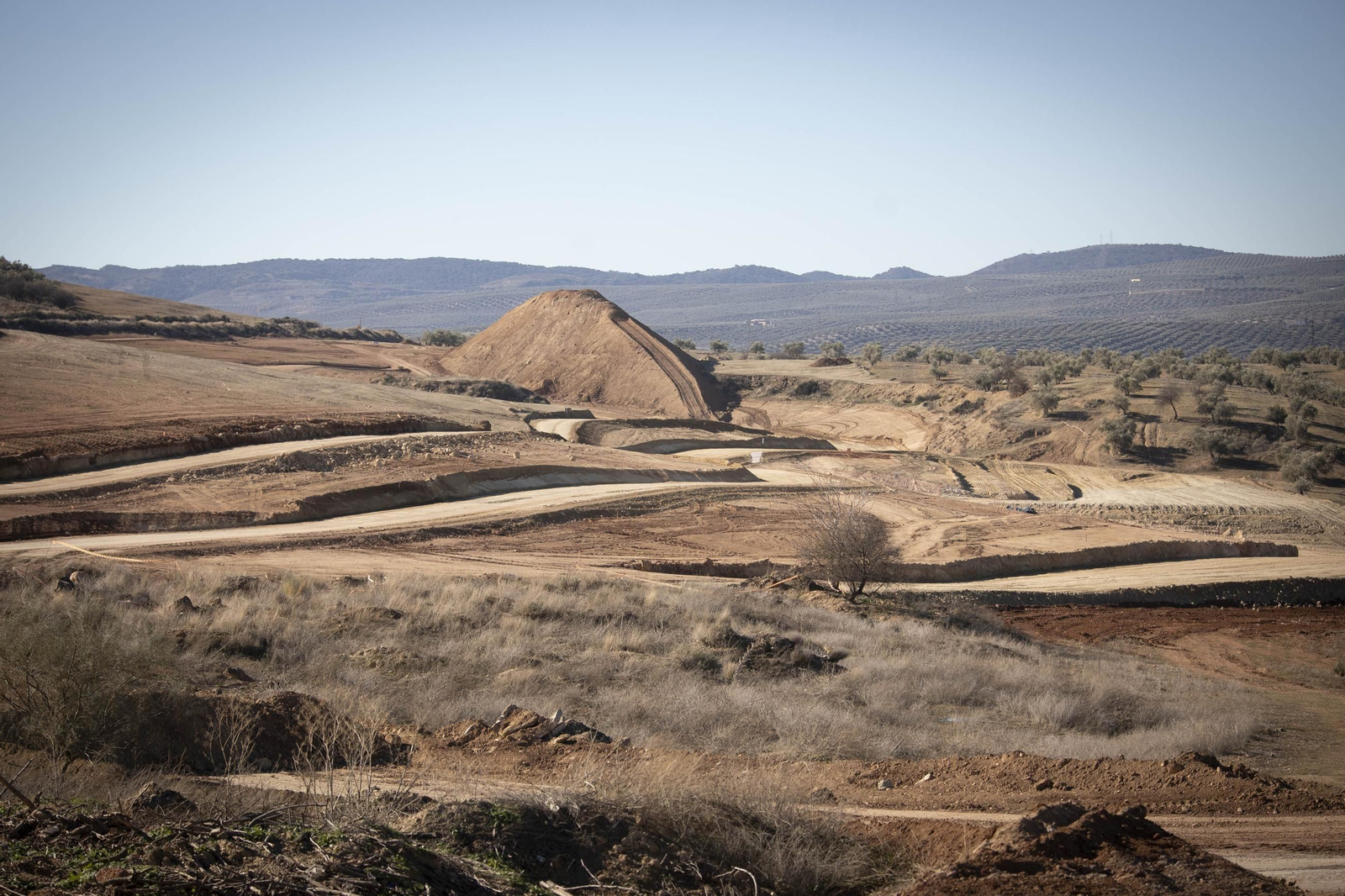 Así están las obras del tramo de Riofrío de la Variante de Loja después de nueve meses en obras