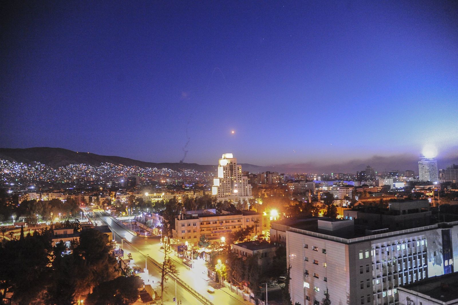 Las imágenes del bombardeo a Siria