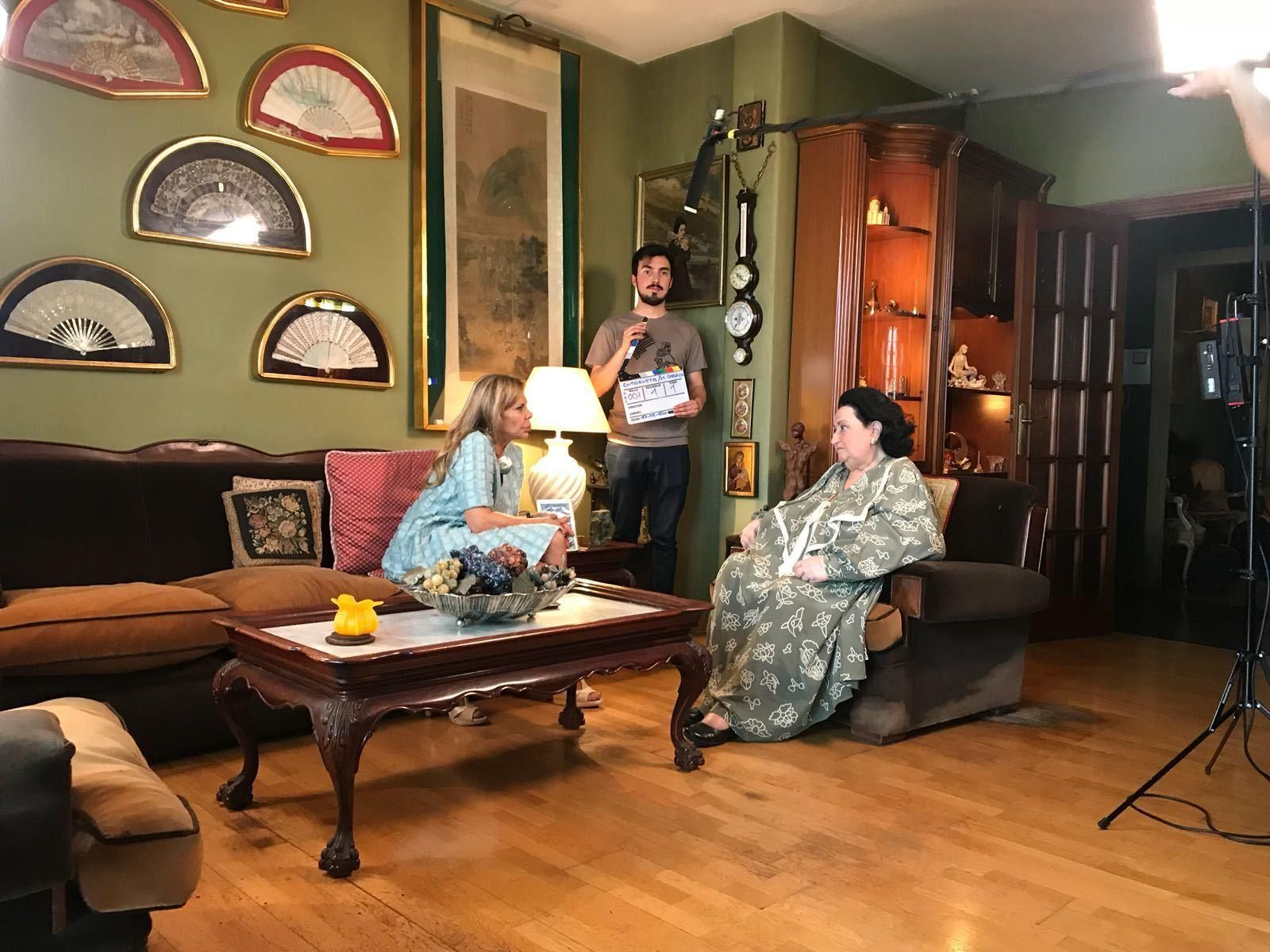 Mari Cruz Soriano en su entrevista de esta noche con Montserrat Caballé