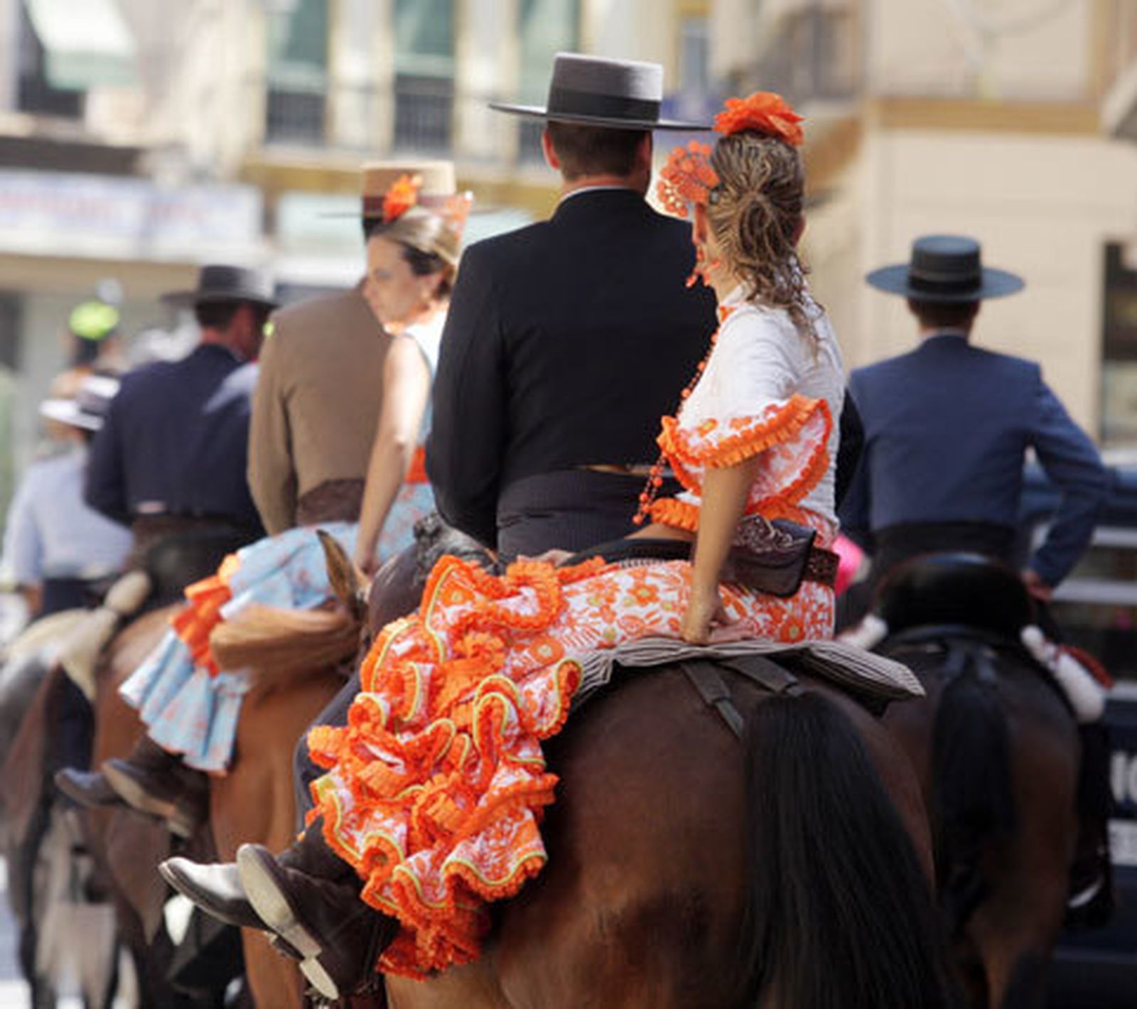 Caballos y carruajes peregrinaron hacia el santuario de la Virgen de la Victoria como cada comienzo de feria FOTO: Migue Fernández