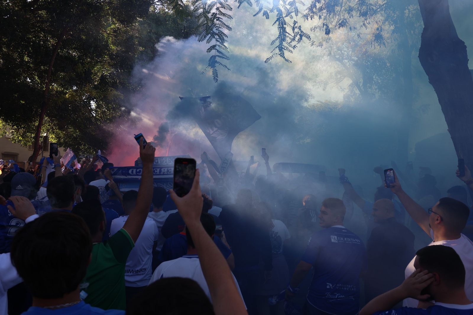 Así ha sido el recibimiento al Xerez CD en los aledaños de Chapín para el derbi