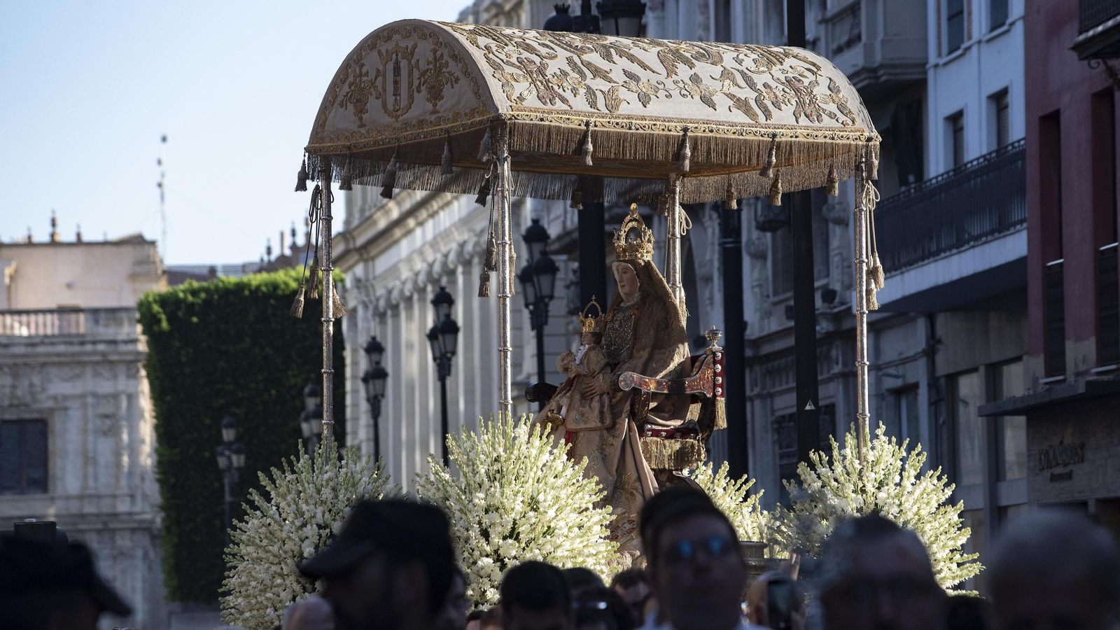 La Virgen de los Reyes en su última procesión.