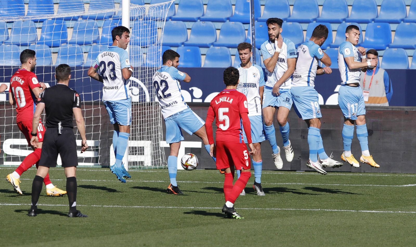 El Málaga CF-Granada, en fotos