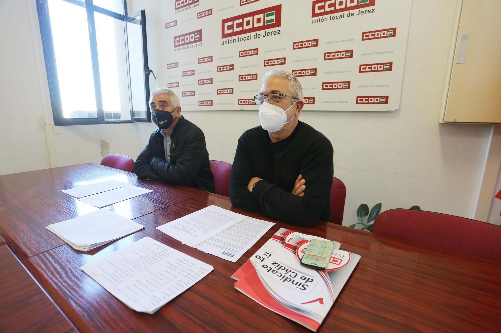 Joaquín del Valle y Patricio Pérez, en la rueda de prensa de esta mañana.