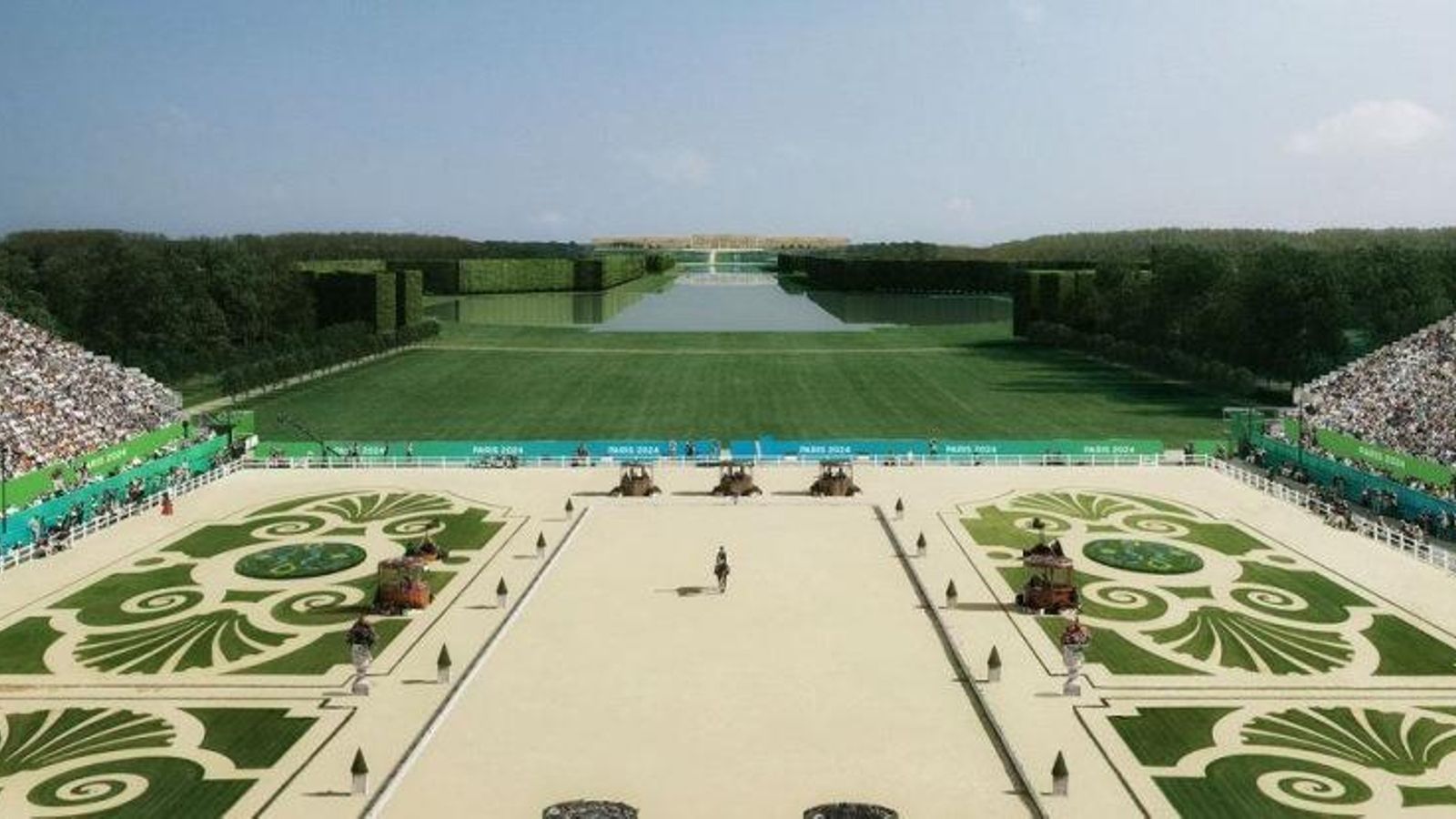 Los jardines de Versalles, donde se desarrollará la hípica. Los jardines de Versalles, donde se desarrollará la hípica.