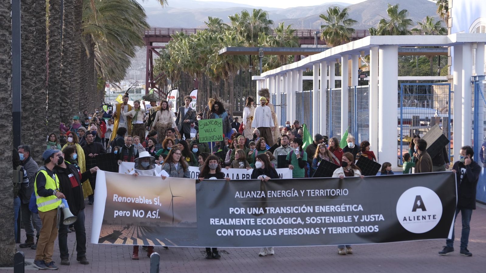 Marcha 'Renovables sí, pero no así', por la capital.