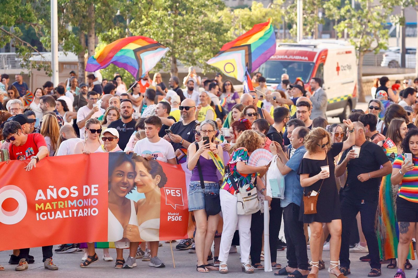 La manifestación en Málaga por el Día del Orgullo, en fotos