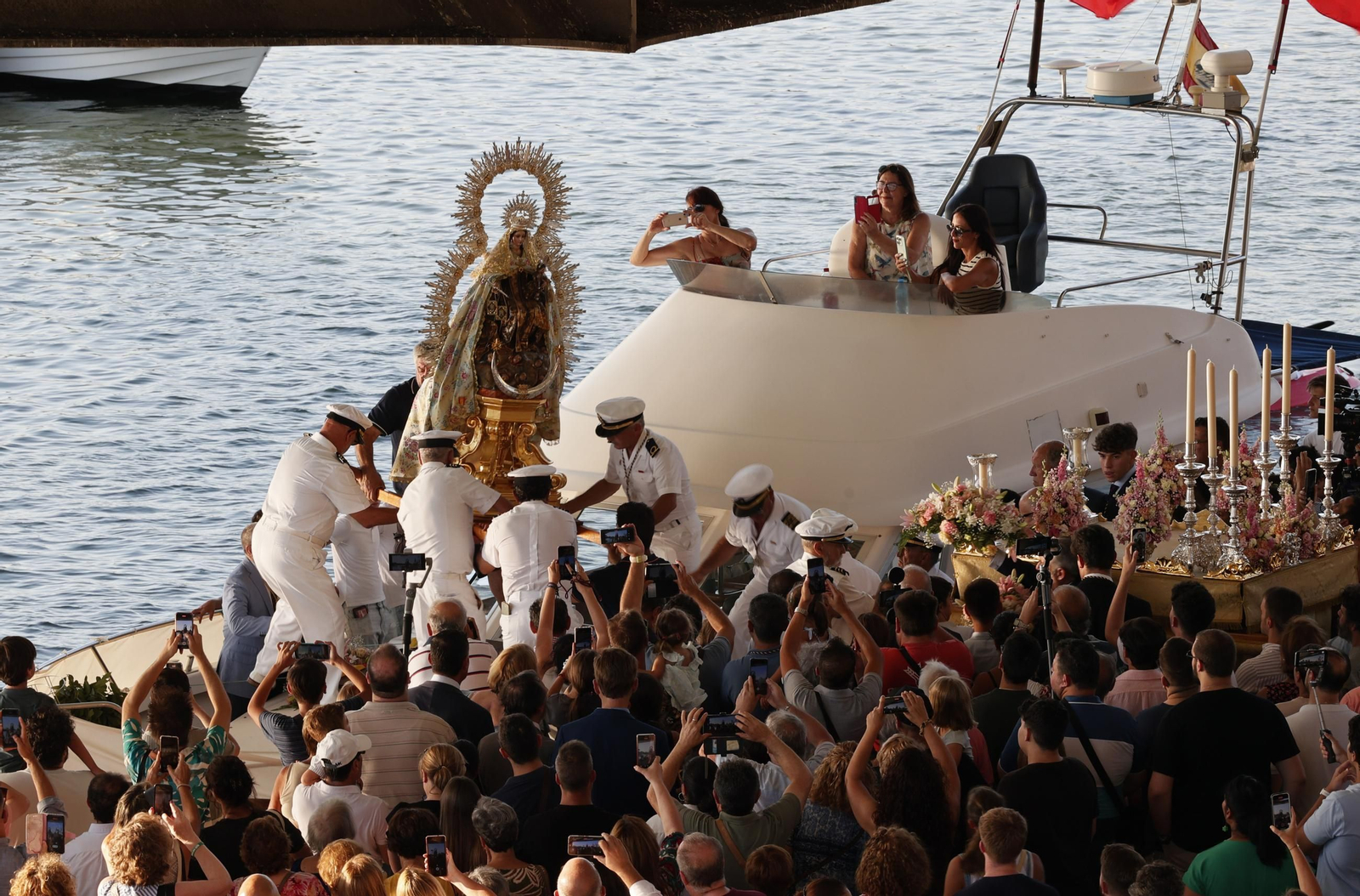 Imágenes de la procesión de la Virgen del Carmen de Calatrava