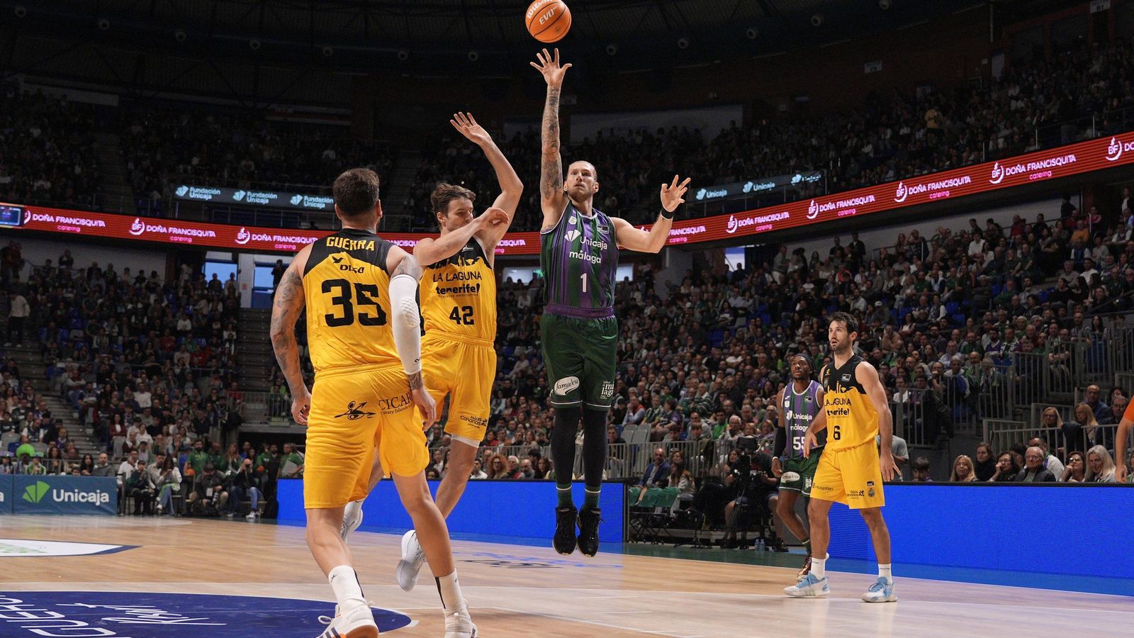 El Unicaja-La Laguna Tenerife, en fotos