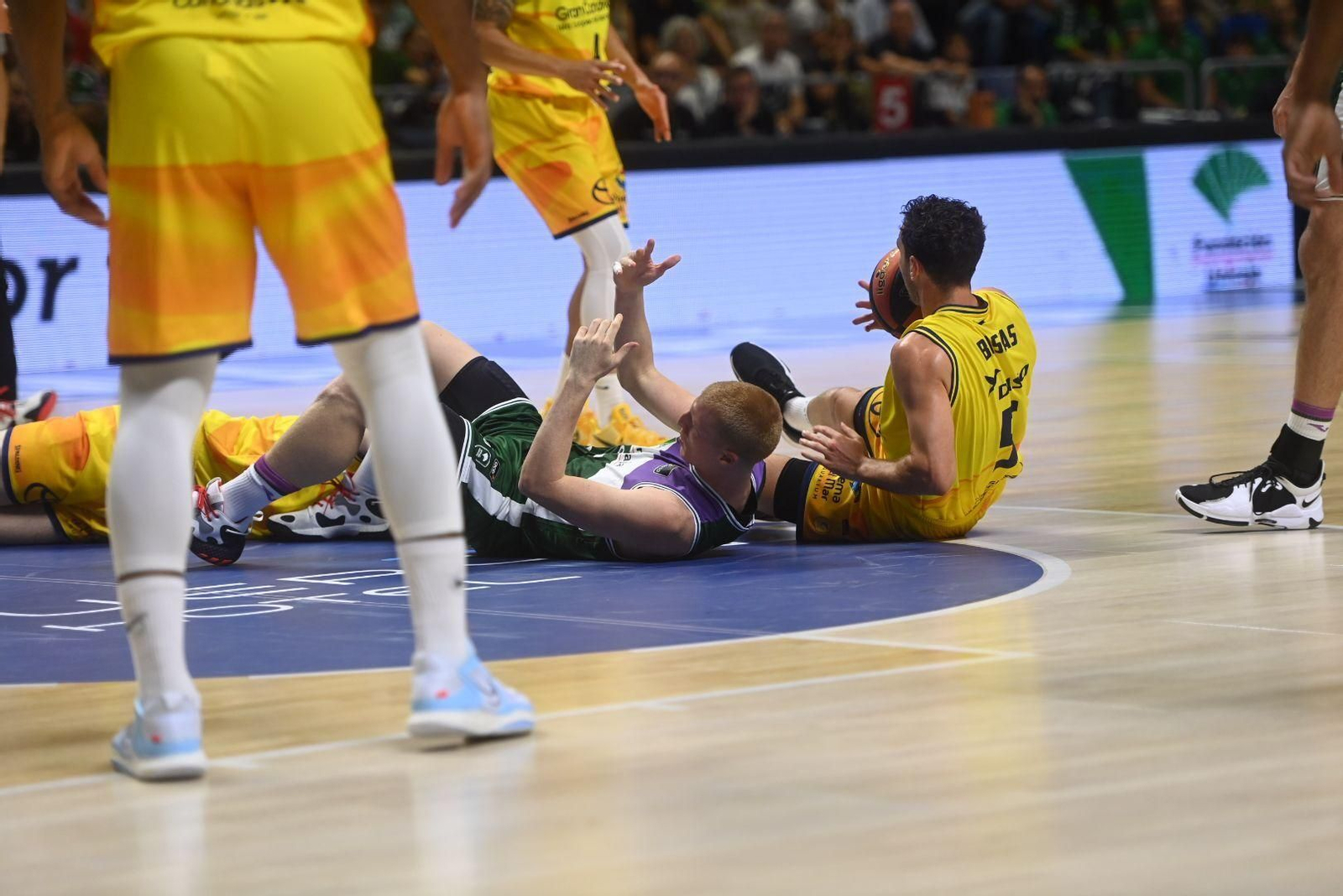 Imagen del partido de ida entre Unicaja y Gran Canaria