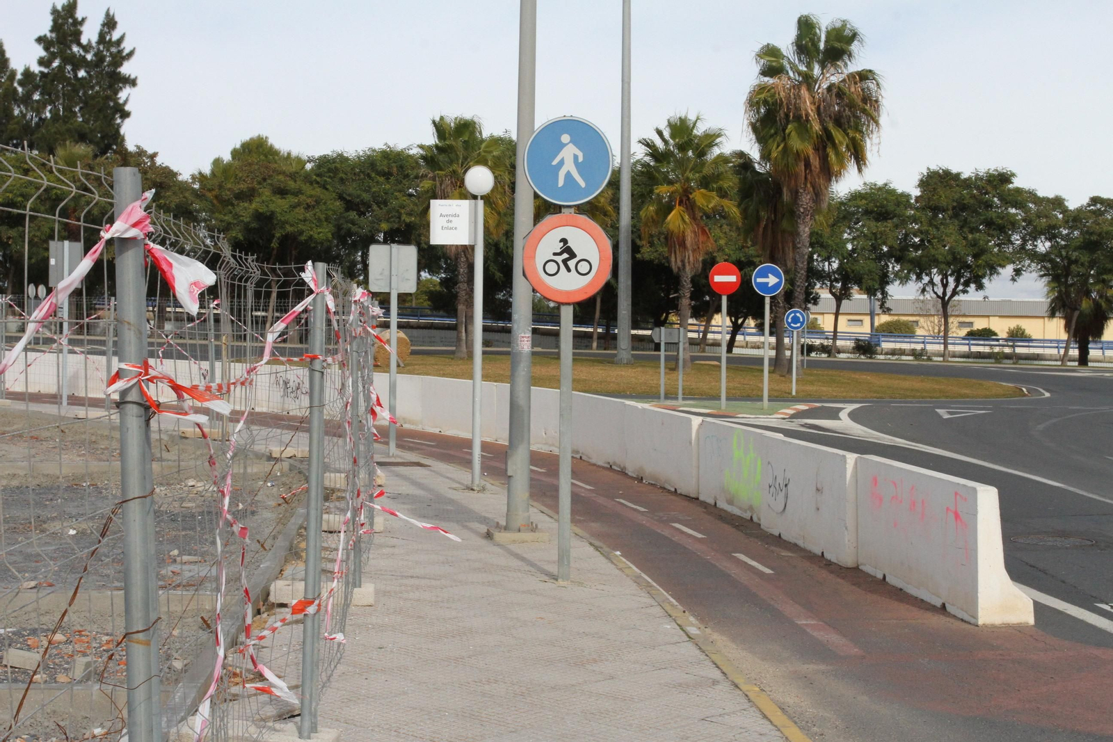 Imágenes del mal estado del puente Sifón.