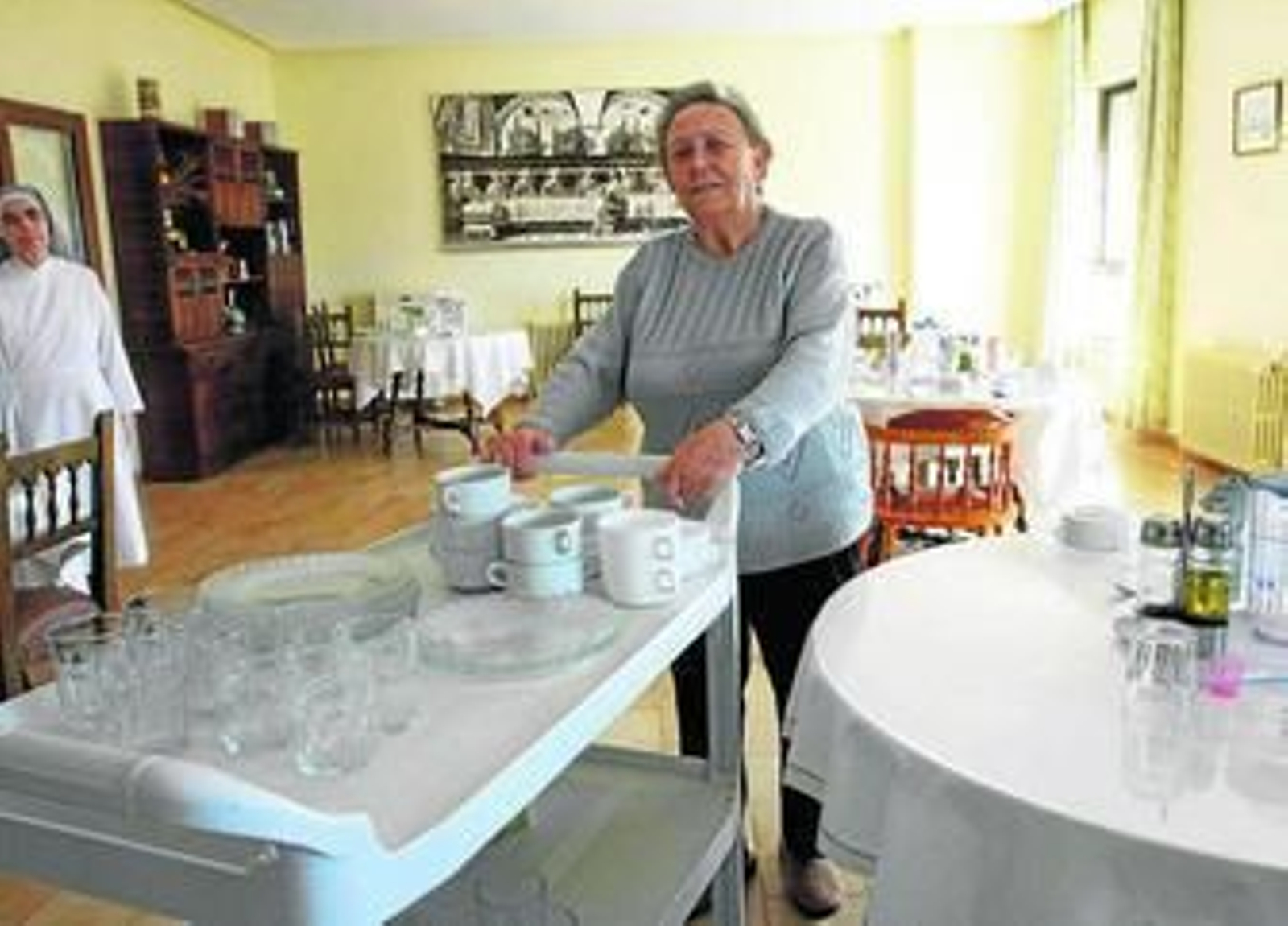 El interior del asilo de ancianos de las Hermanitas de los Pobres de Ronda.