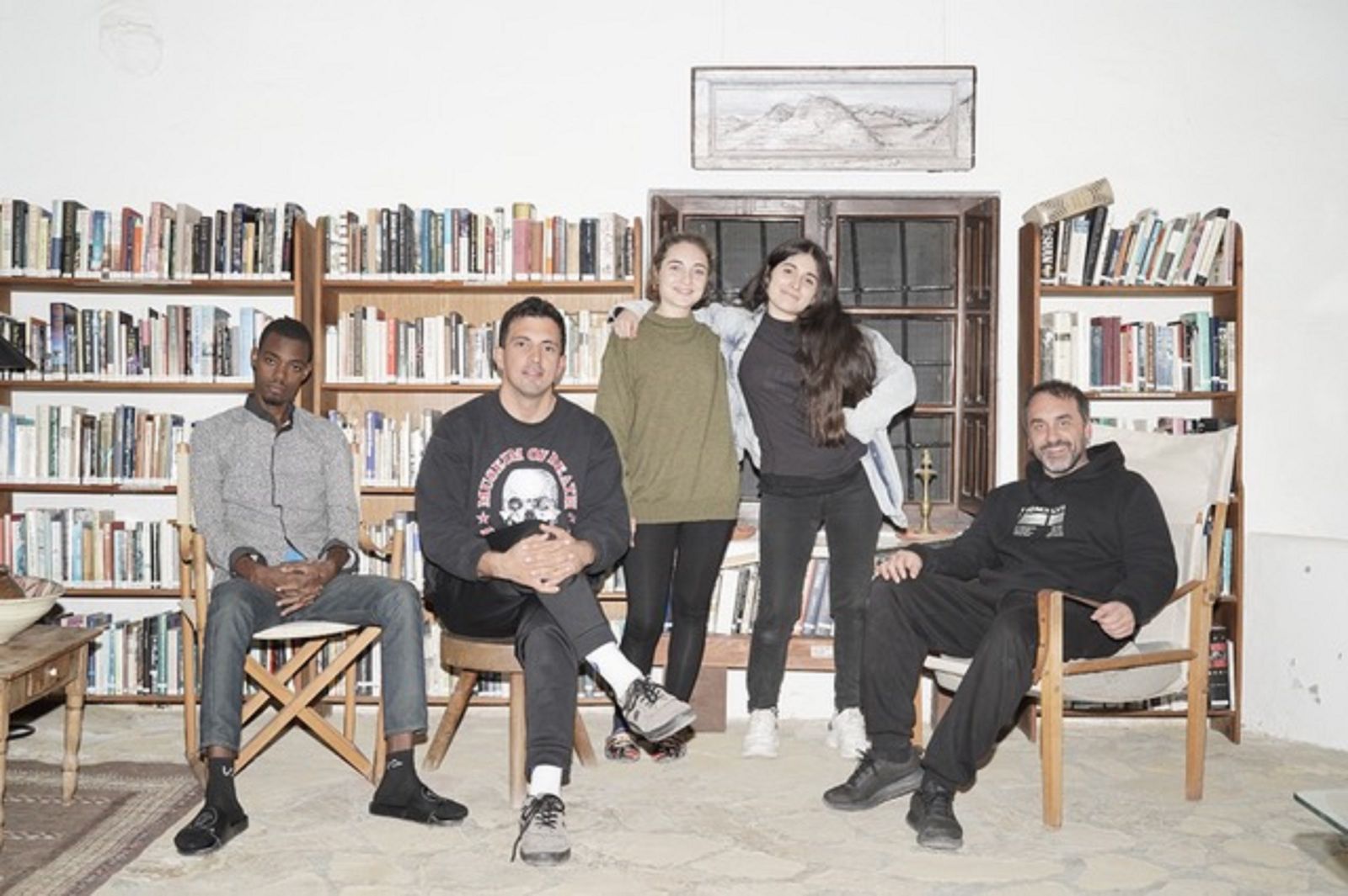 Los artistas que están ahora en la Fundación Valparaíso de Mojácar con beca.