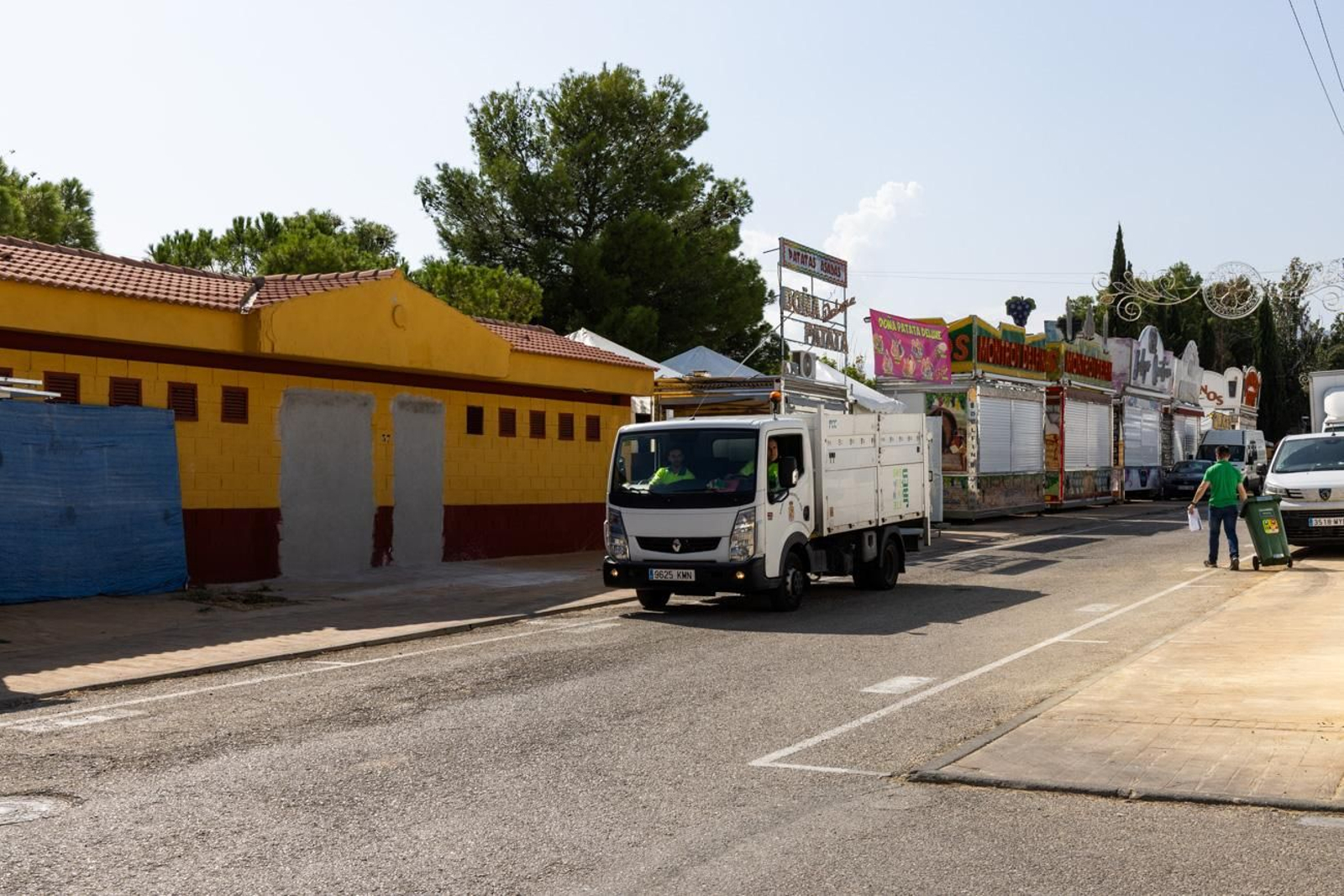 Así avanza el montaje de la feria de San Lucas