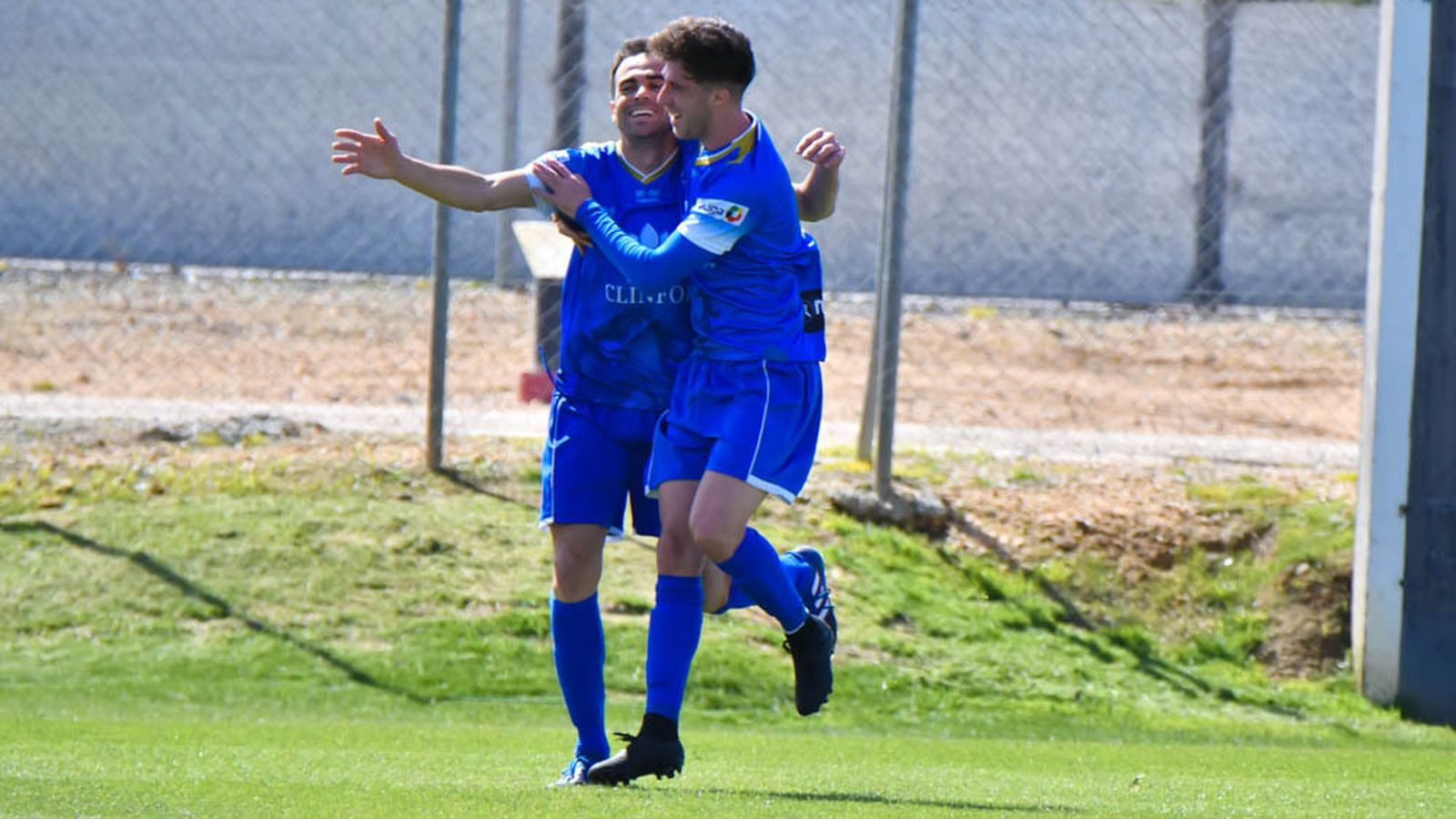 Pedro Carrión celebra el 0-1 en la campaña 17/18.