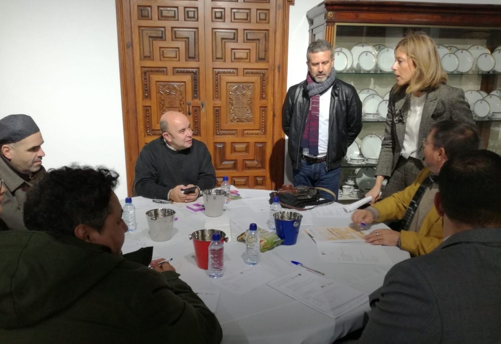 Un momento de celebración de la cata.