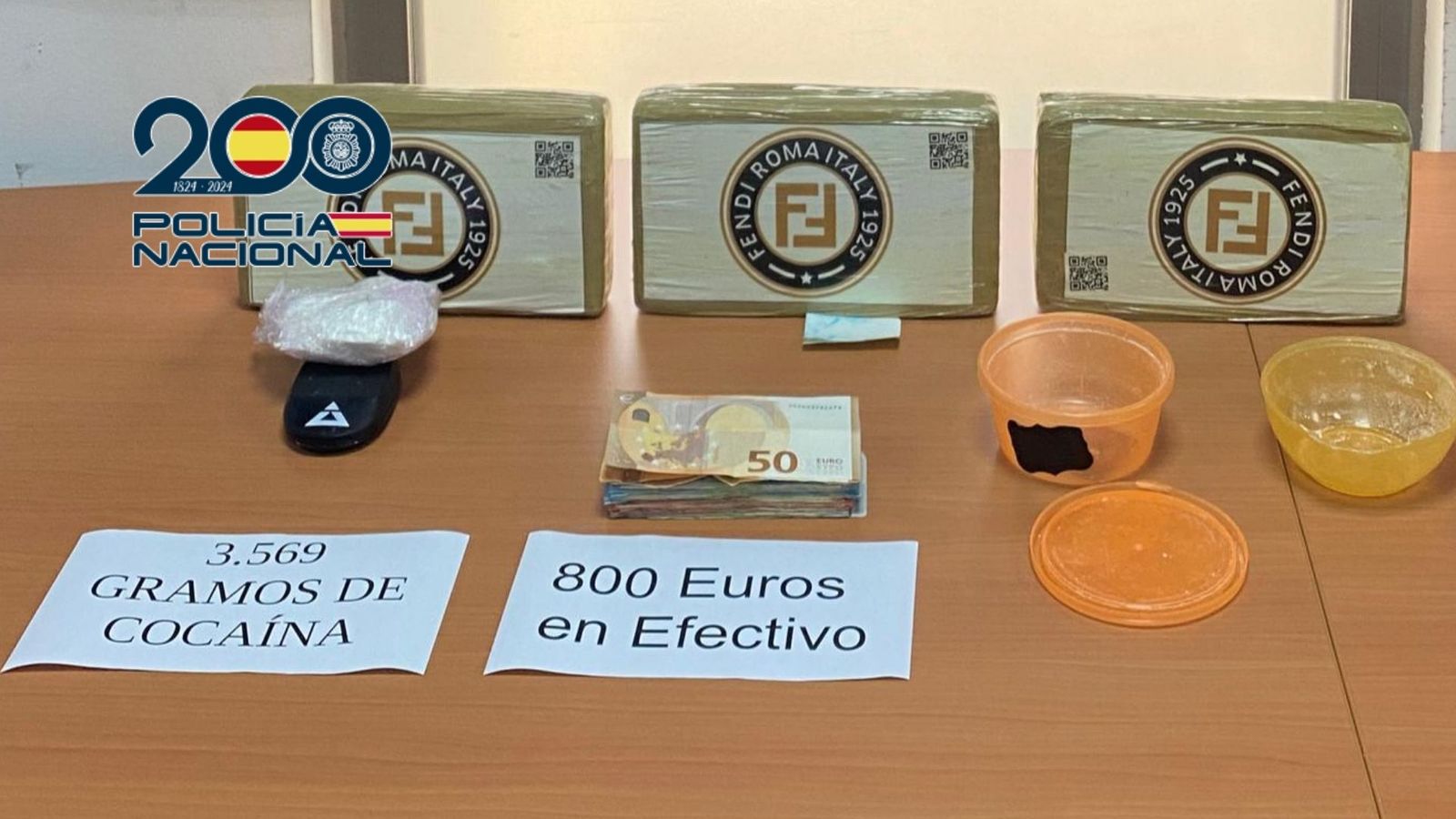 Material incautado por la Policía Nacional