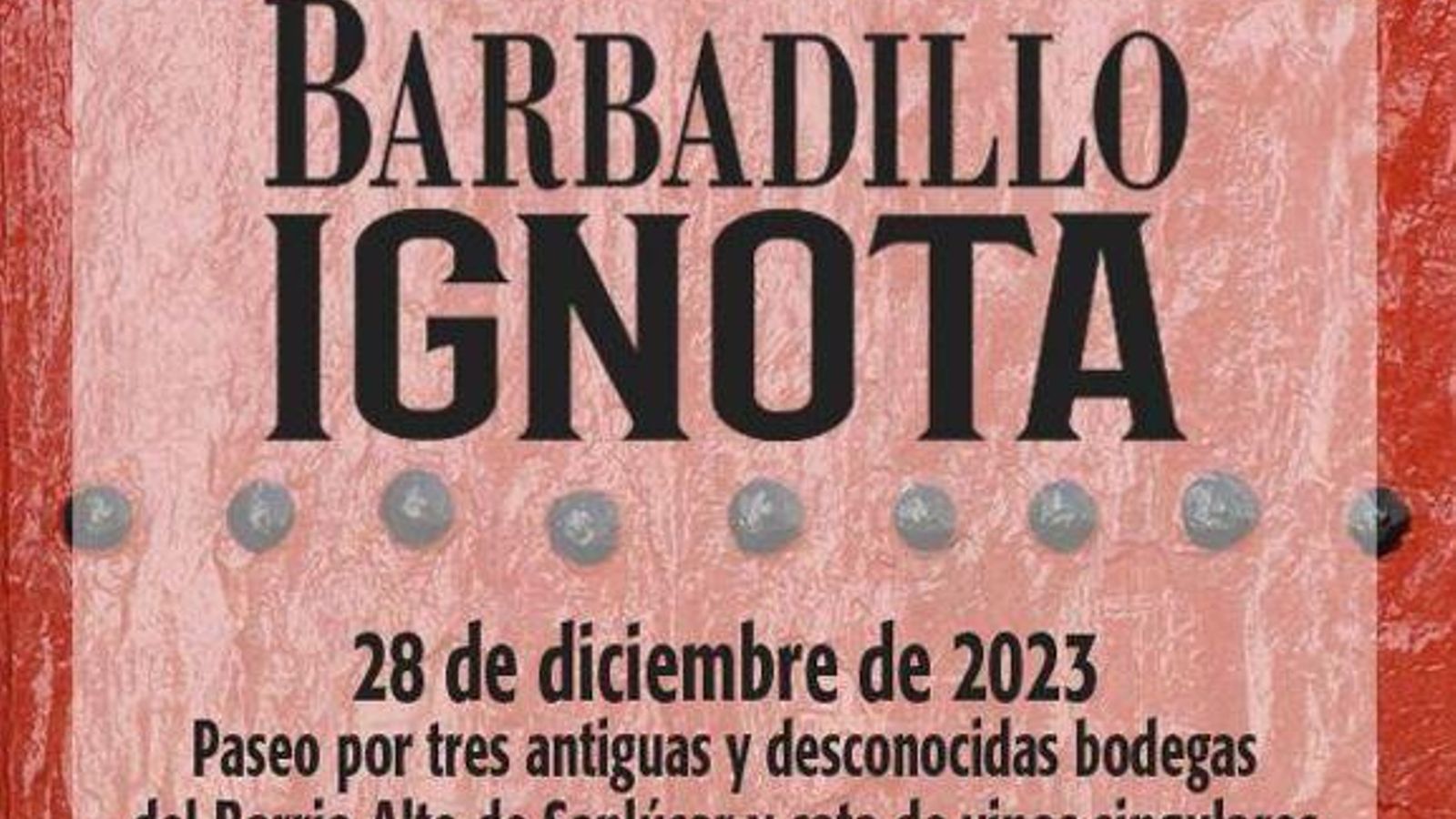 Barbadillo Ignota.