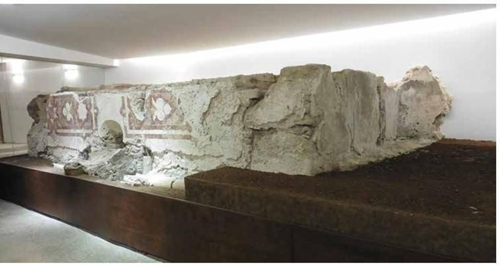 Los restos bajo la casa de hermandad de la Hiniesta una vez rehabilitados.