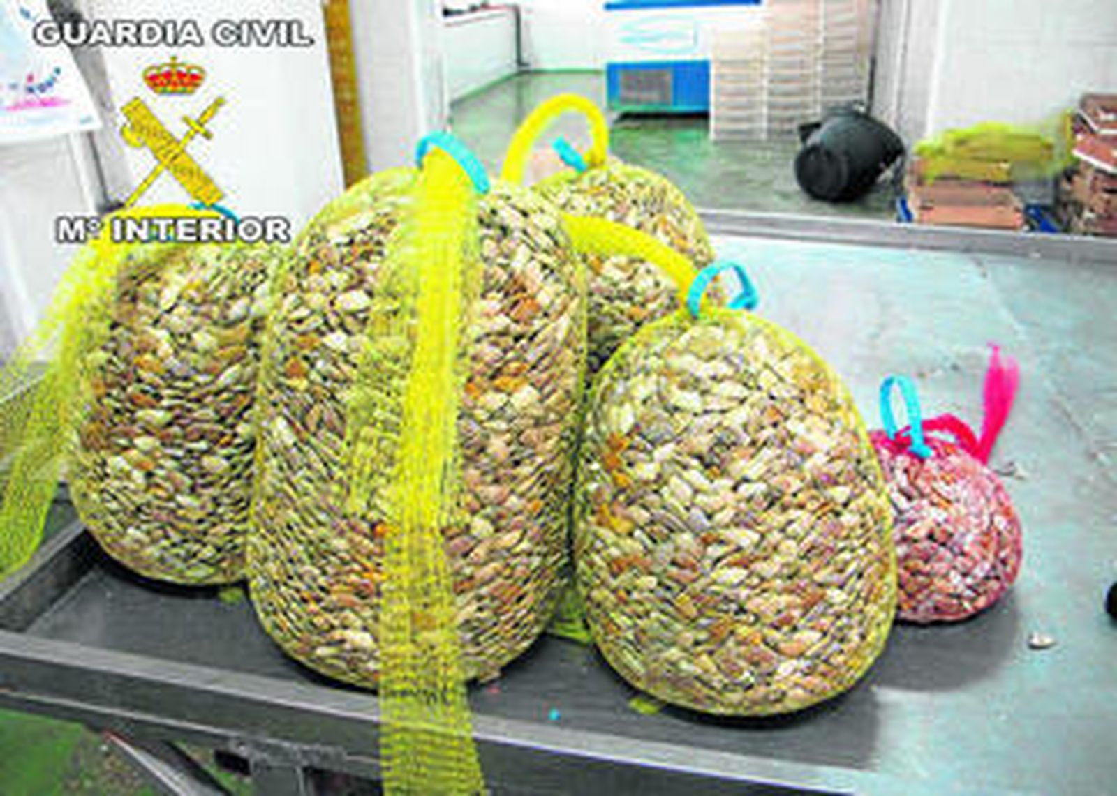 Parte de la mercancía intervenida.