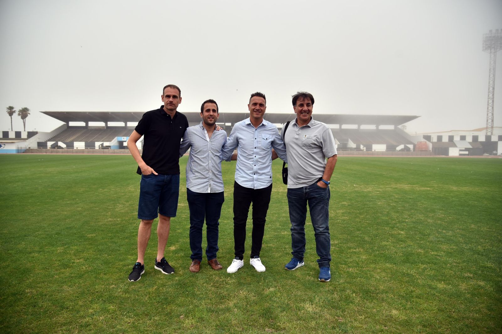 Carlos Guerra, Jesús Estrada, Jordi Roger y Raúl Cabrera, ayer.