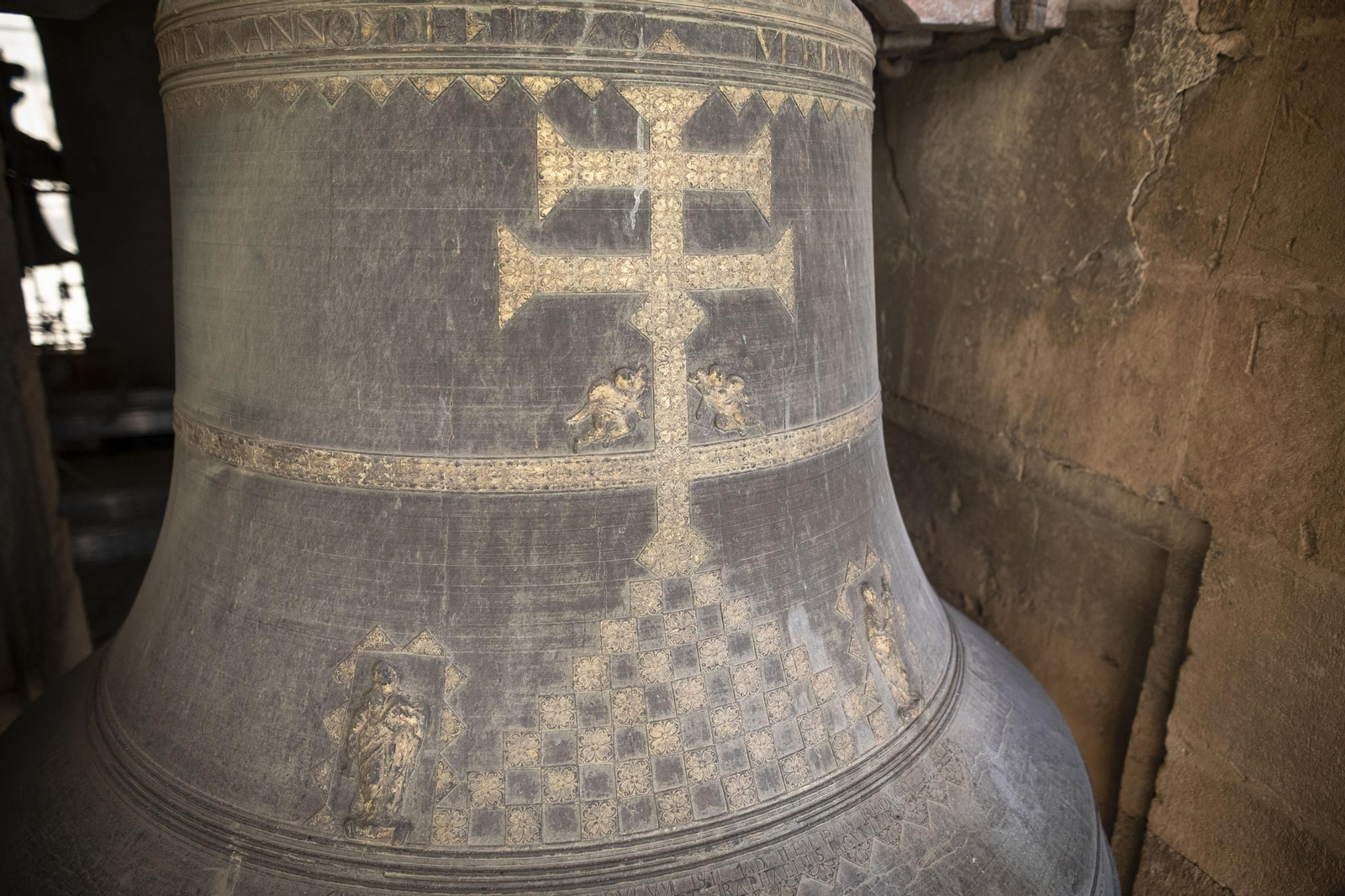 La restauración de la torre de la Catedral de Granada, desde dentro