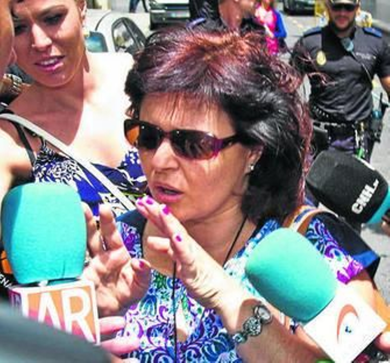 Ruth Ortiz, a la salida del Juzgado de lo Penal número 4 de Huelva.