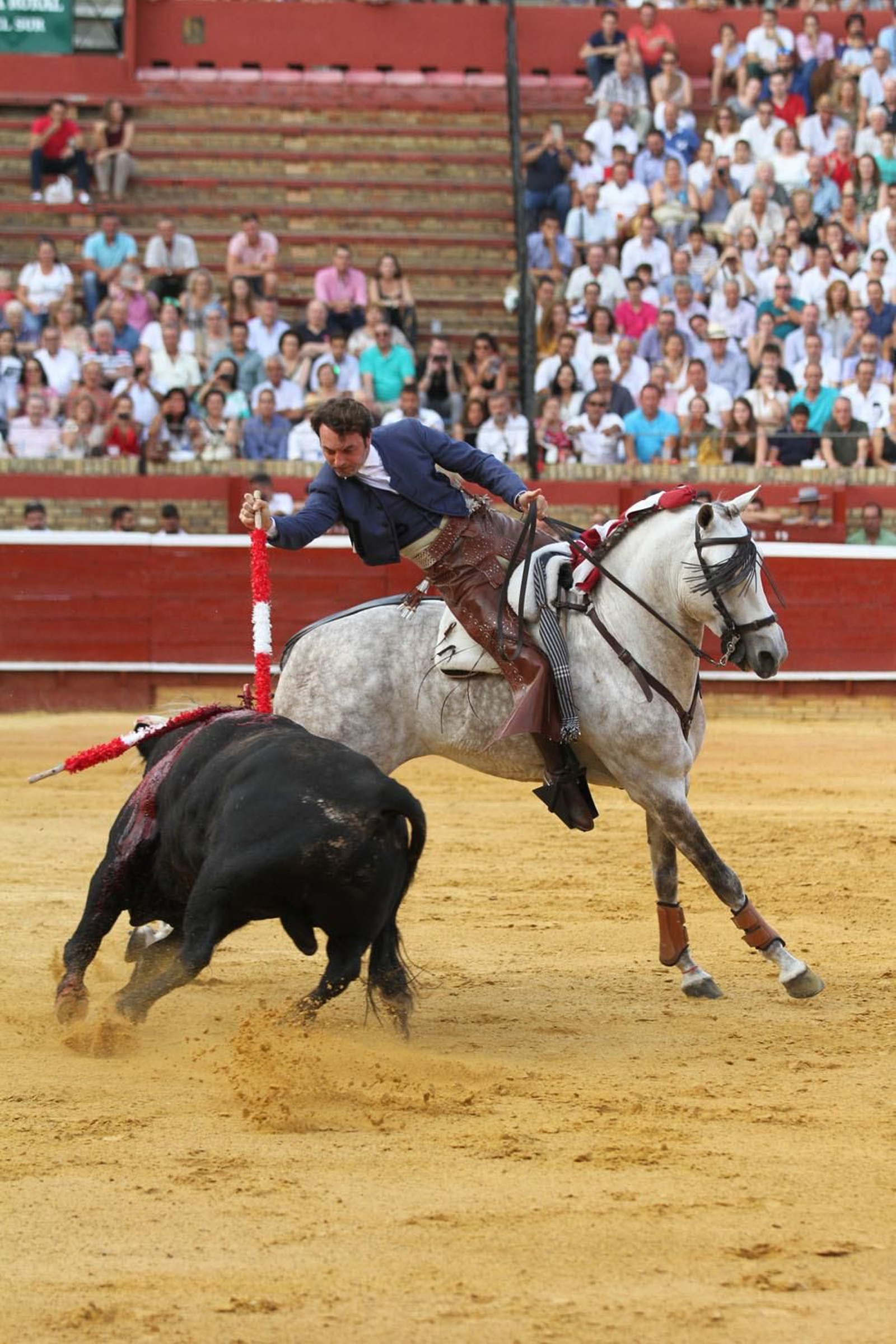 Festejo de Rejones en el coso de La Merced por Colombinas.