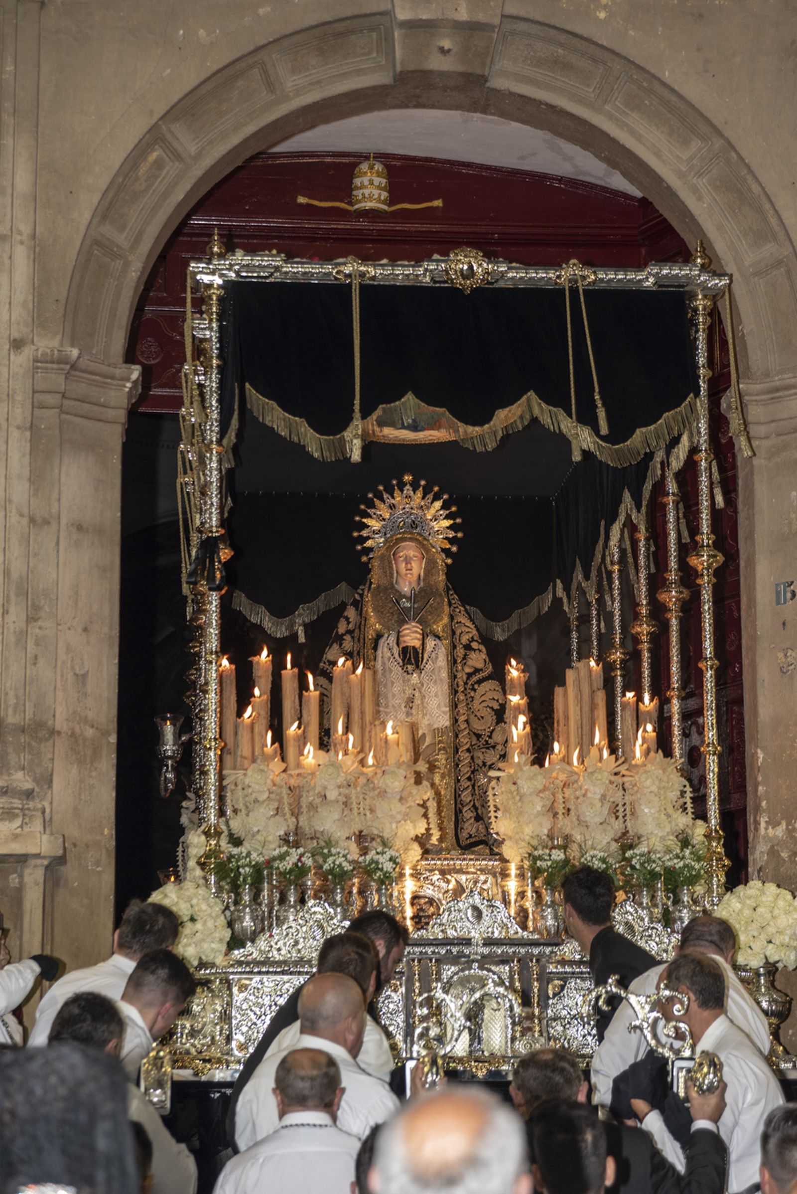 Imágenes de la procesión del Jueves Santo en Cuevas