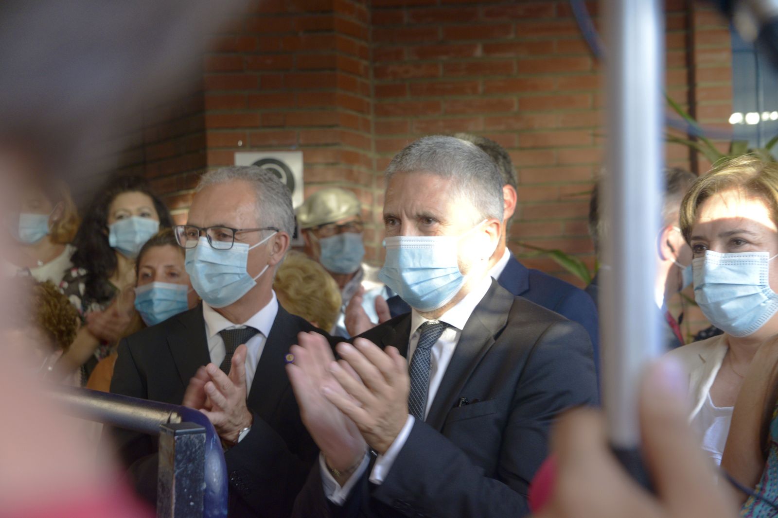 Fotos de la visita del Ministro del Interior a La Linea