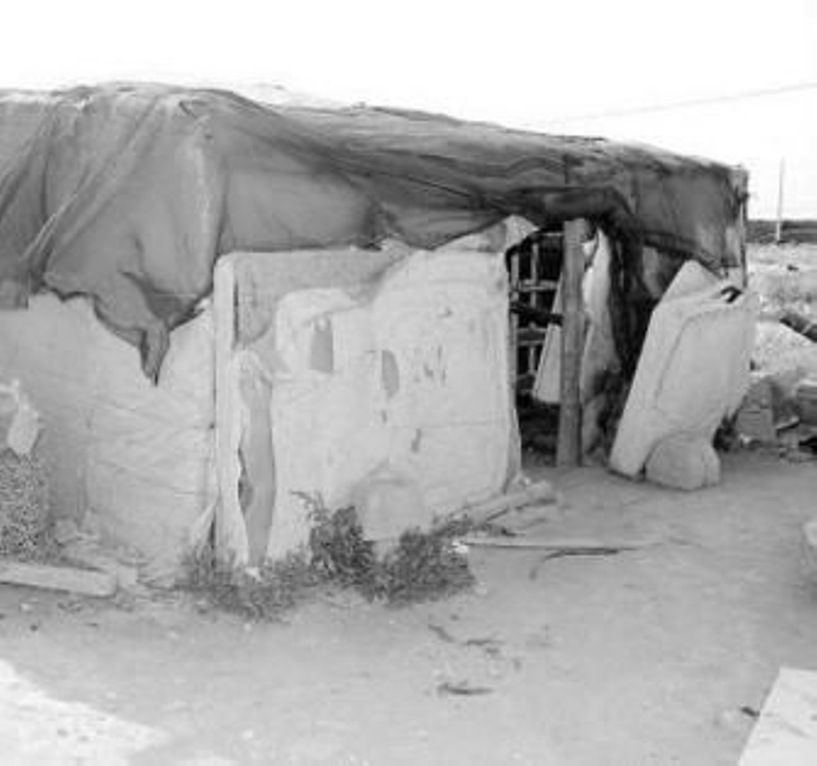 Chabola en la que apareció el cadáver.