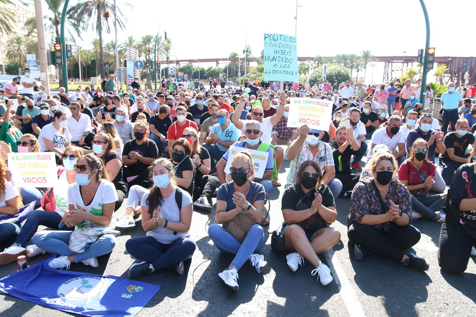 Las imágenes de la manifestación de los agricultores