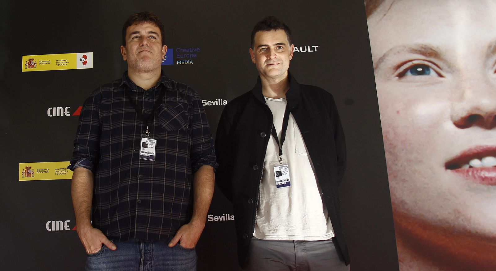 Los directores de ‘Idrissa’, en la presentación de su filme.