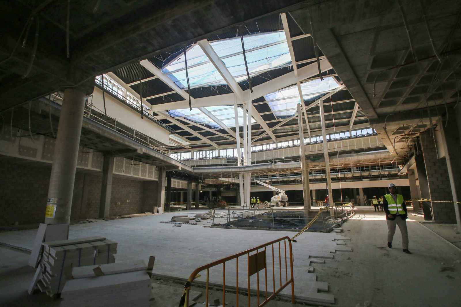Las obras del centro comercial Lagoh en Palmas Altas