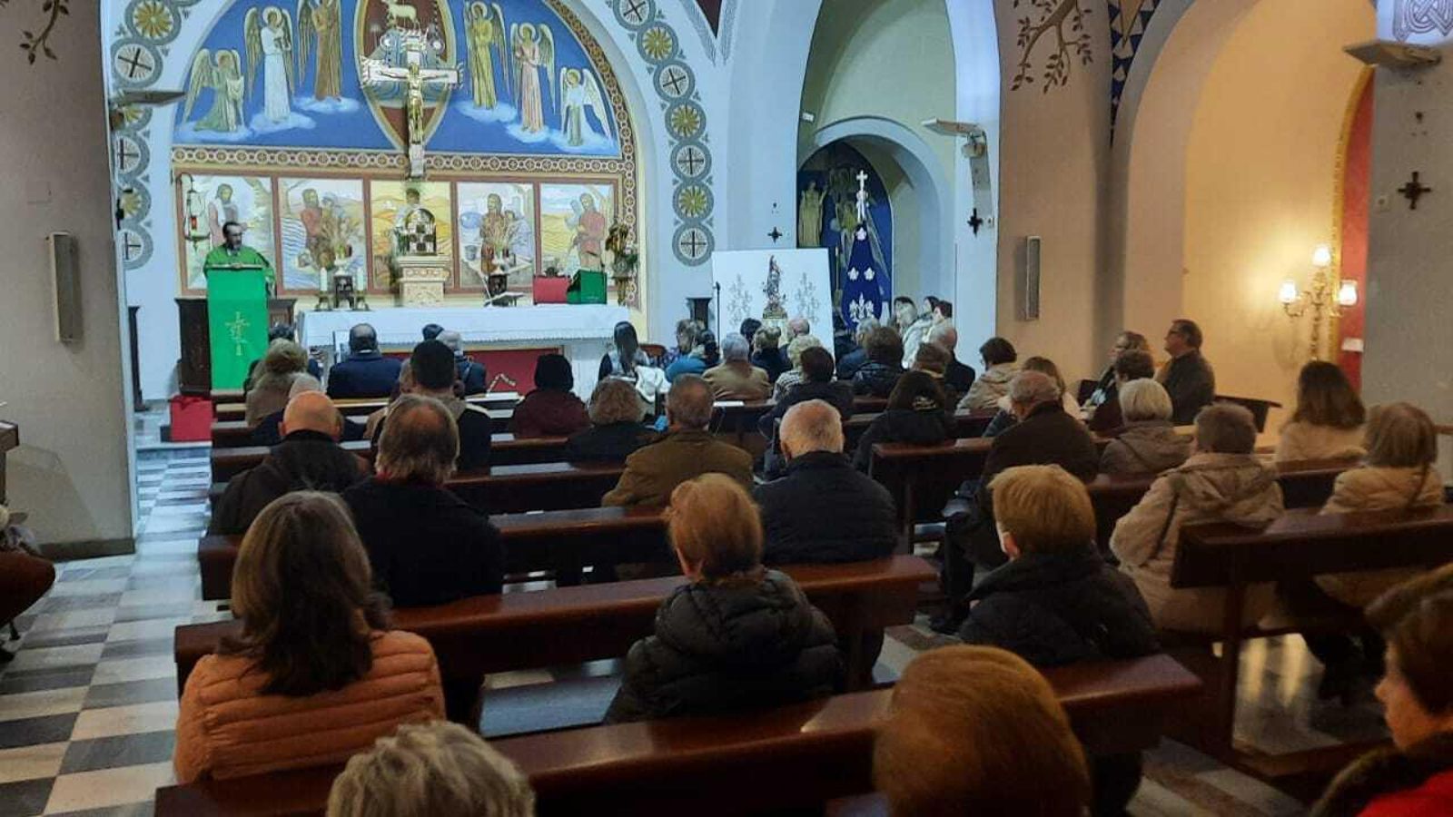 La parroquia de Regiones durante el acto celebrado este sábado