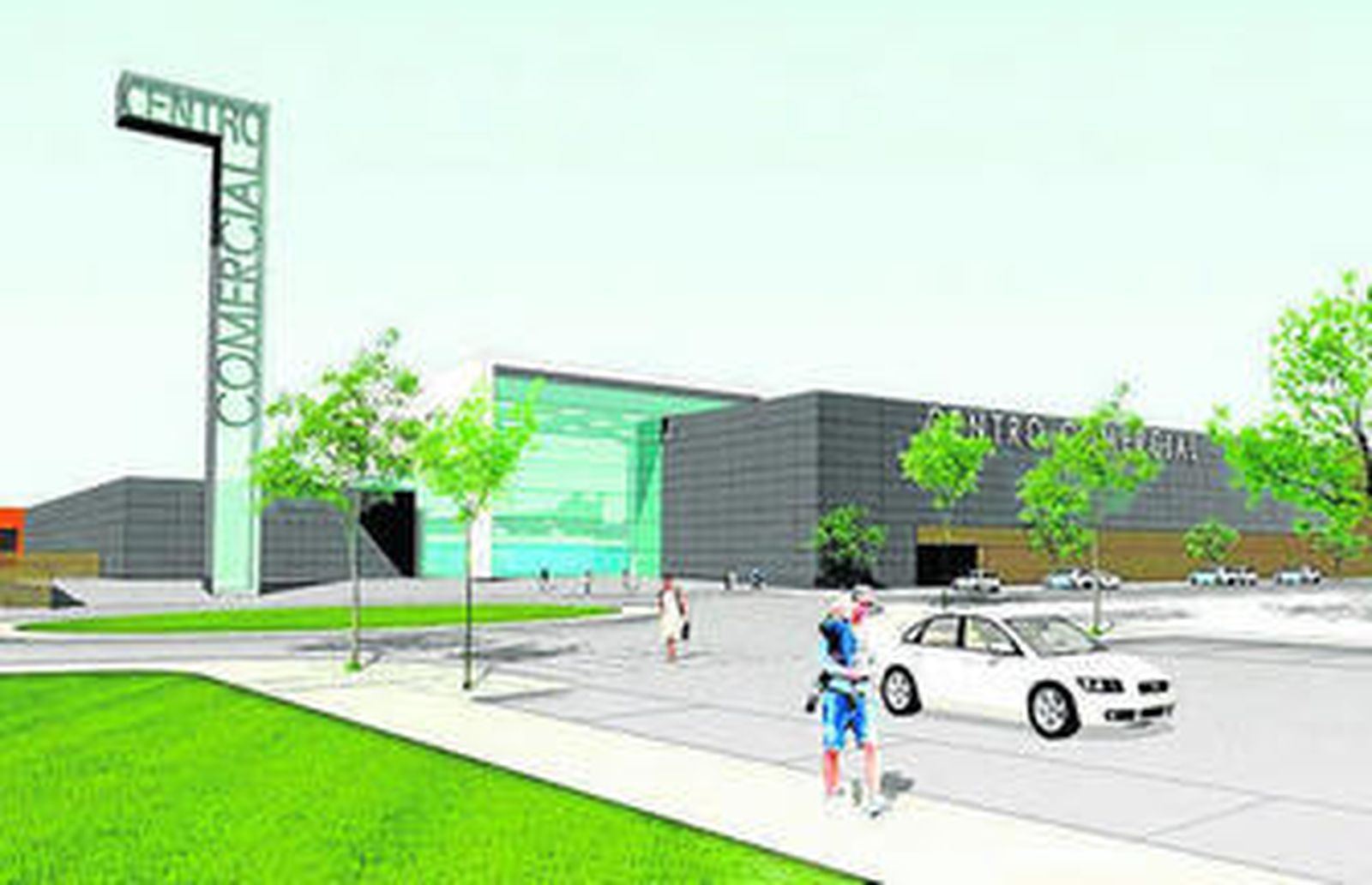 Maqueta del edificio, promovido por el Grupo Alvores.